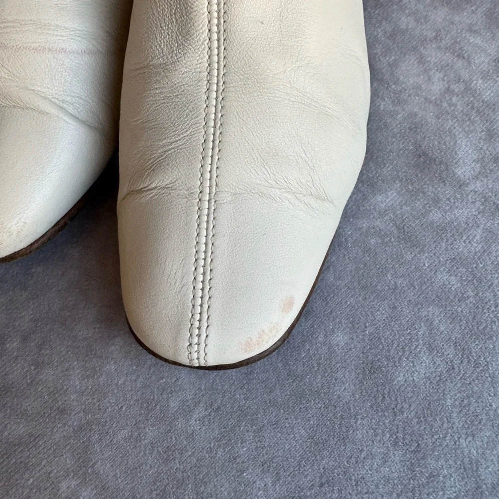 By Far Elegant Cream Ankle Boots - Picture 10 of 15